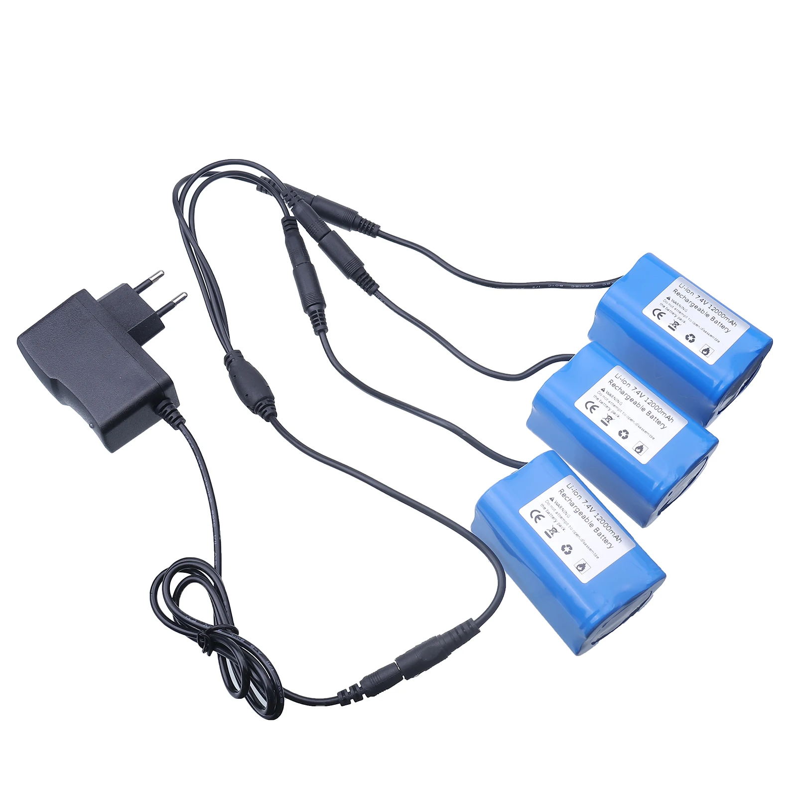 Fish Finder Charger - Batería de 7,4 V y 12000