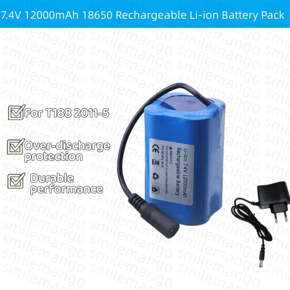 Batería de 7,4 V y 12000 mAh c - Fish Finder Charger reseña y precio