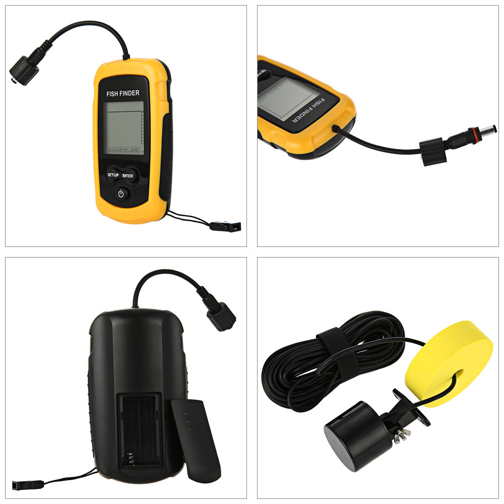 Sonda de Pesca Portátil con Al - Fishing Depth Finder reseña y precio
