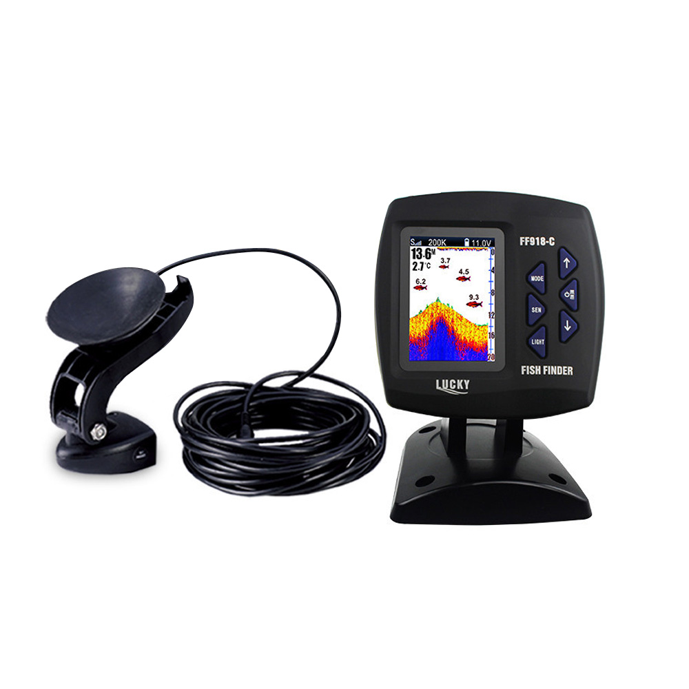 Localizador de peces con cable - Fishing Depth Finder reseña y precio